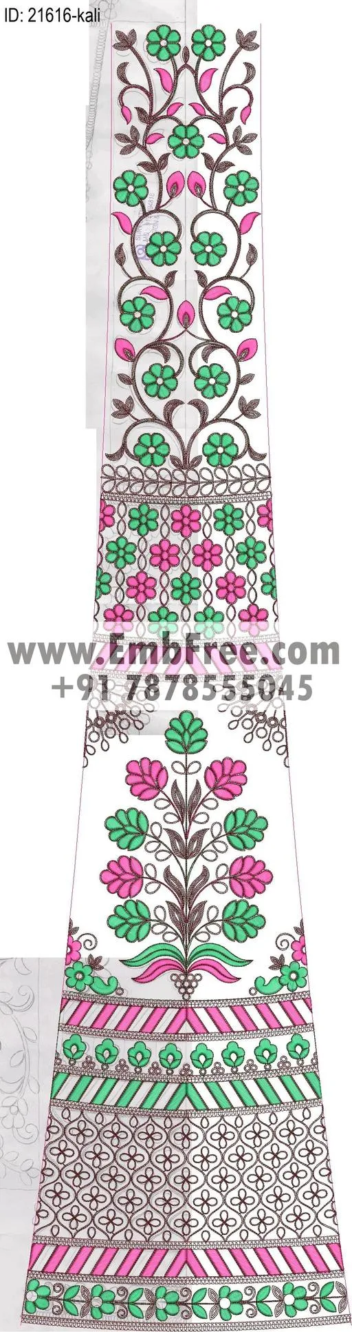 lahenga embroidery design-ID:21616