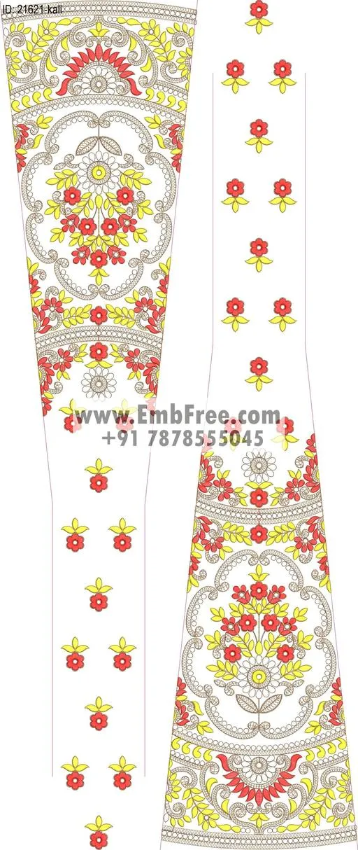 lahenga embroidery design-ID:21621