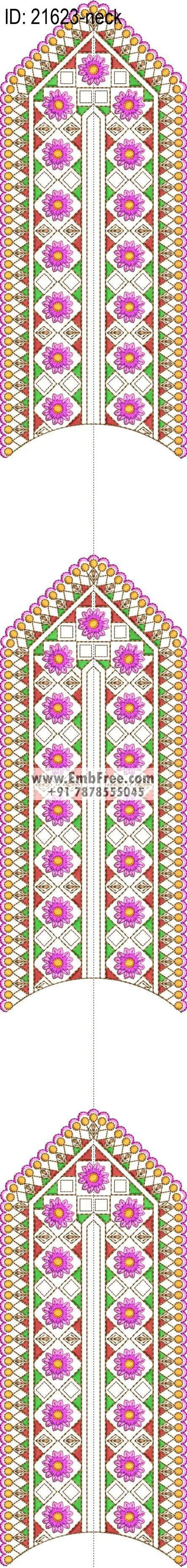 neck embroidery design-ID:21623