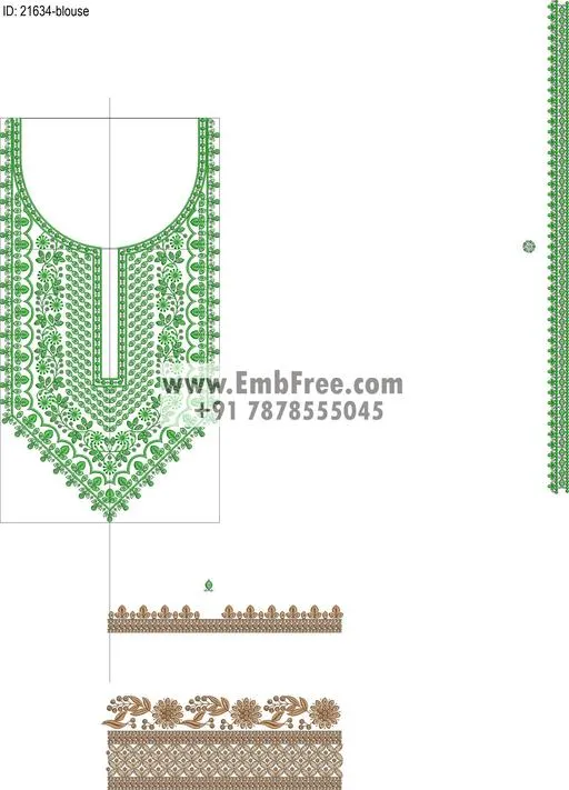 blouse embroidery design-ID:21634