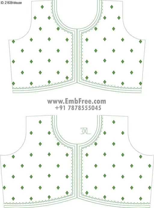 blouse embroidery design-ID:21639