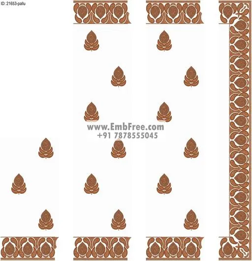 saree cpallu embroidery design-ID:21653