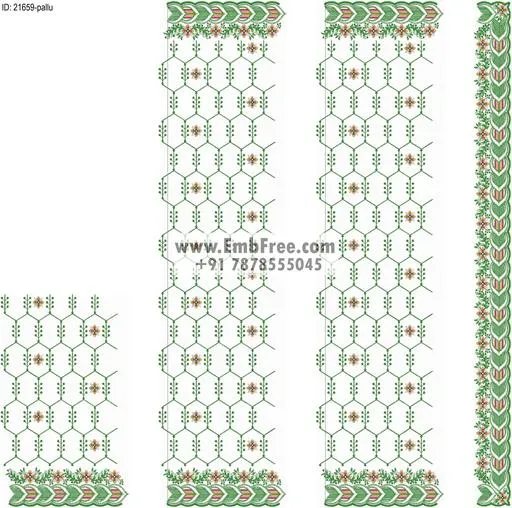 saree cpallu embroidery design-ID:21659