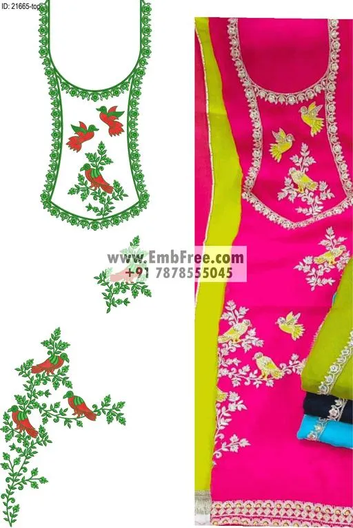 dress single head embroidery design-ID:21665