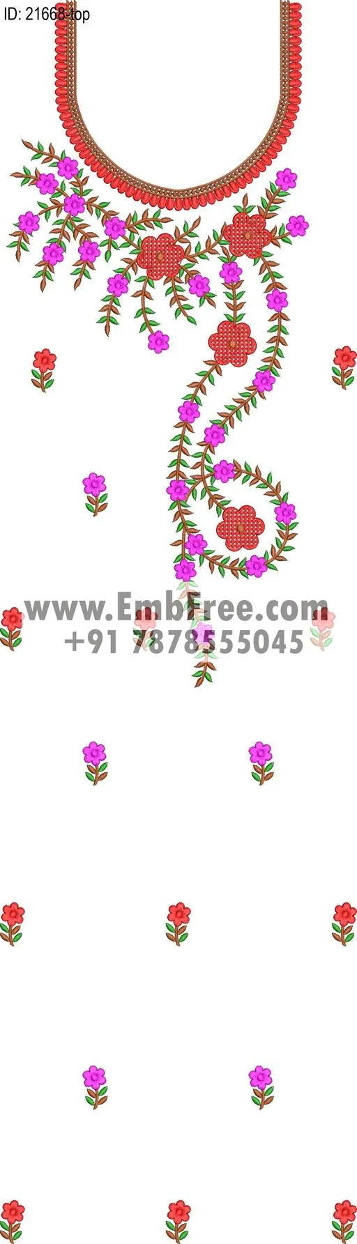 dress single head embroidery design-ID:21668