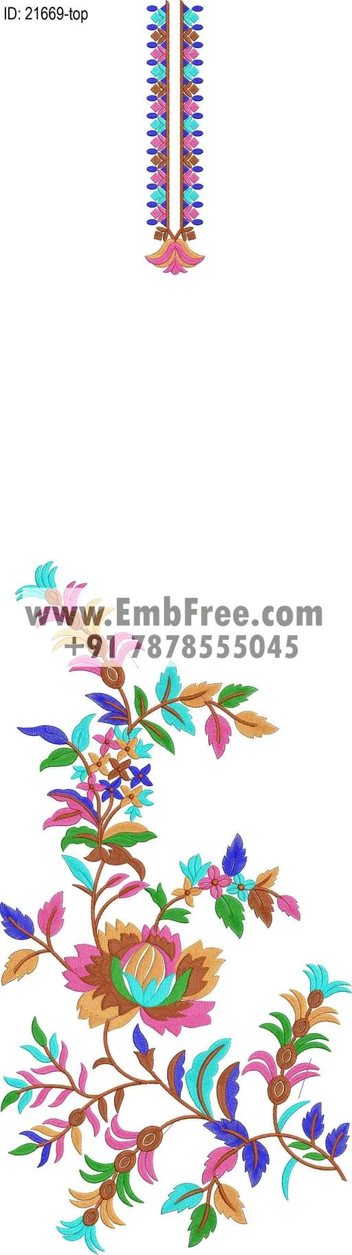 dress single head embroidery design-ID:21669