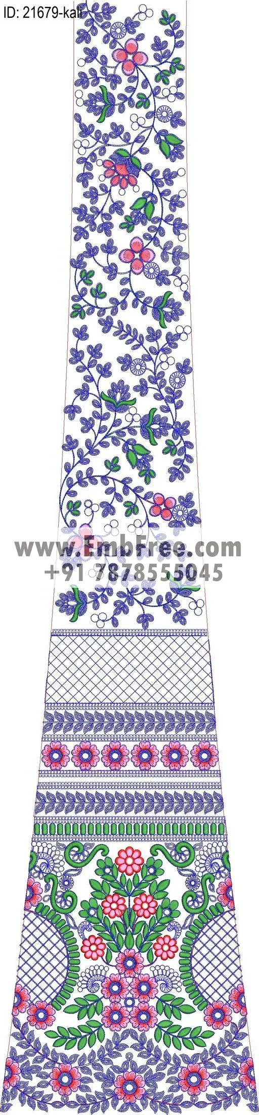 lahenga embroidery design-ID:21679