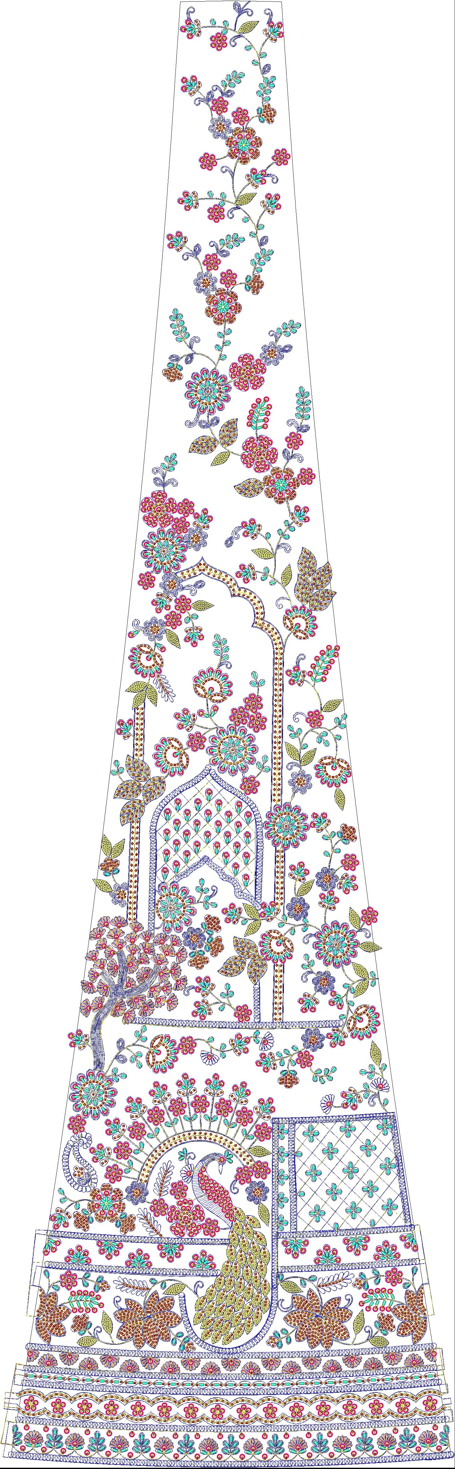 Embroidery Designs for dress id:25204
