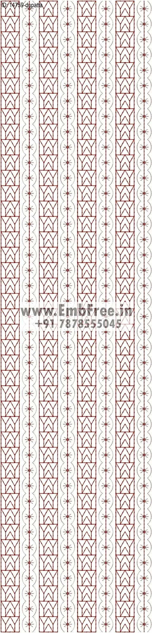 top dupatta embroidery design