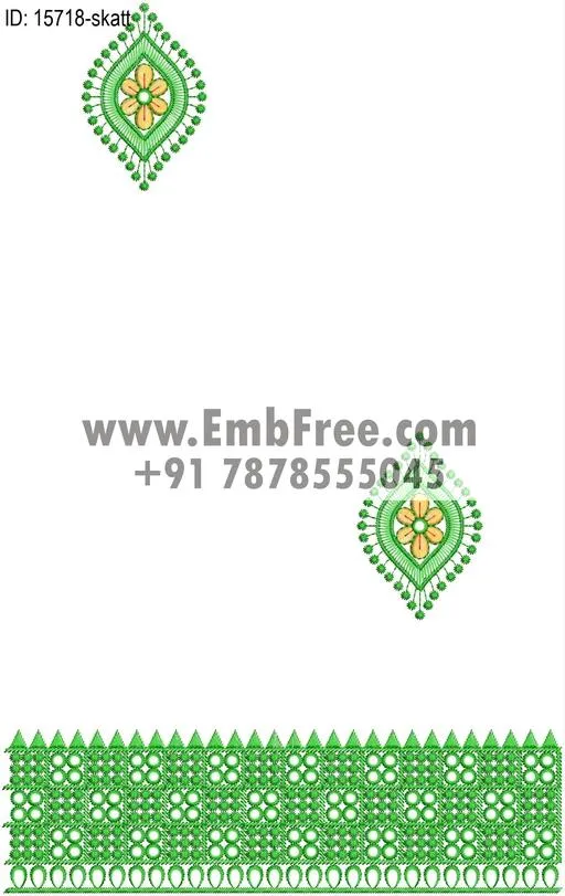 computer embroidery design for saree cpallu thumbnail 3