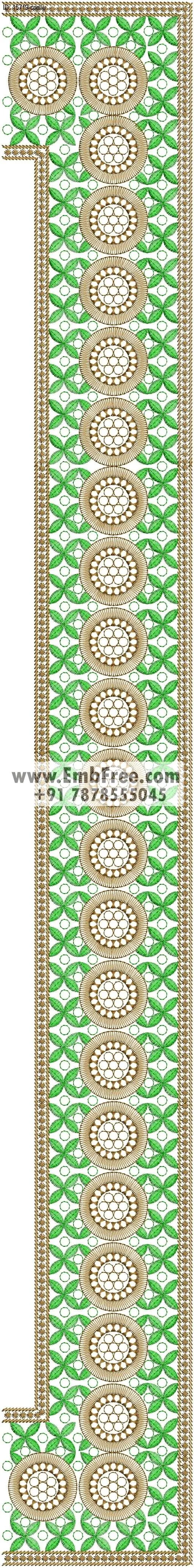 computer embroidery design for saree cpallu