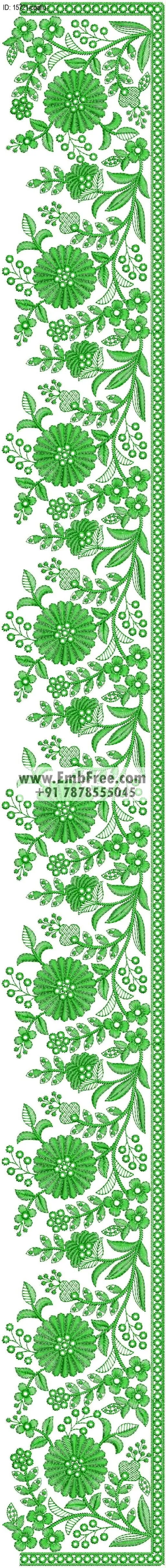 computer embroidery design for saree cpallu