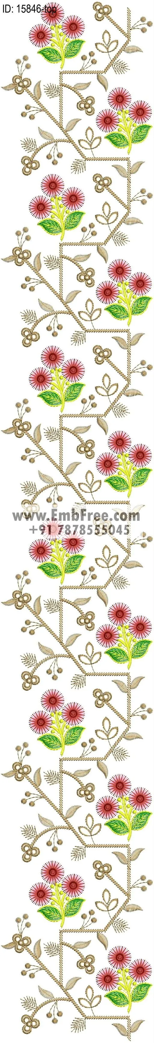 computer embroidery design for dress suit-ID:15846