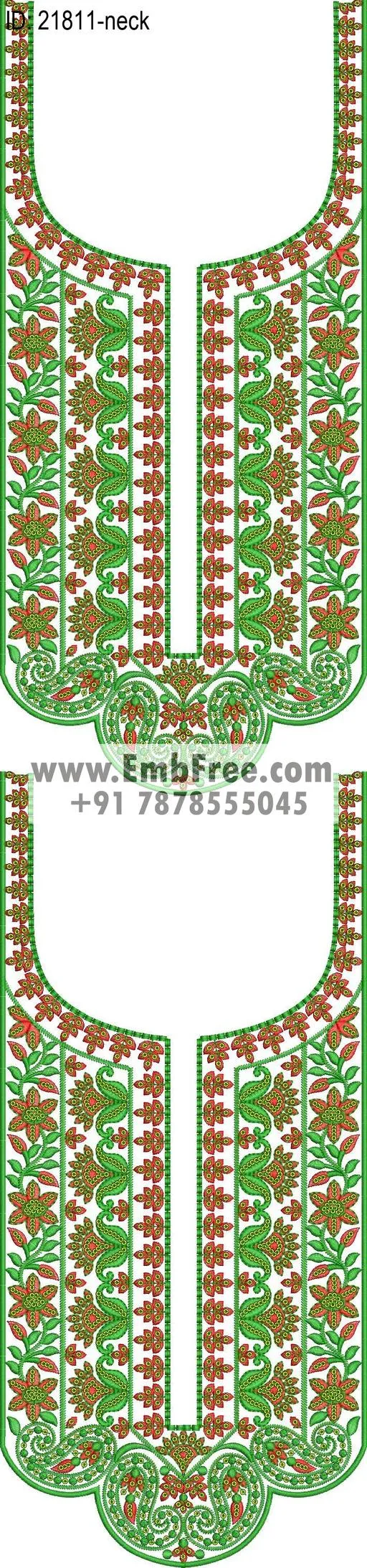 neck embroidery design-ID:21811