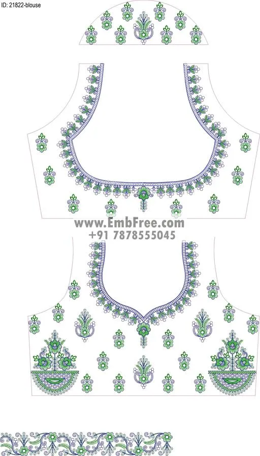 blouse embroidery design-ID:21822