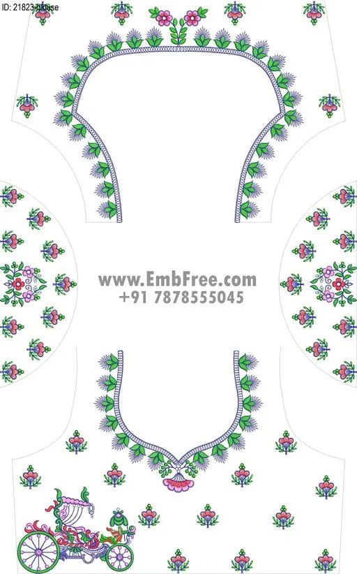 blouse embroidery design-ID:21823