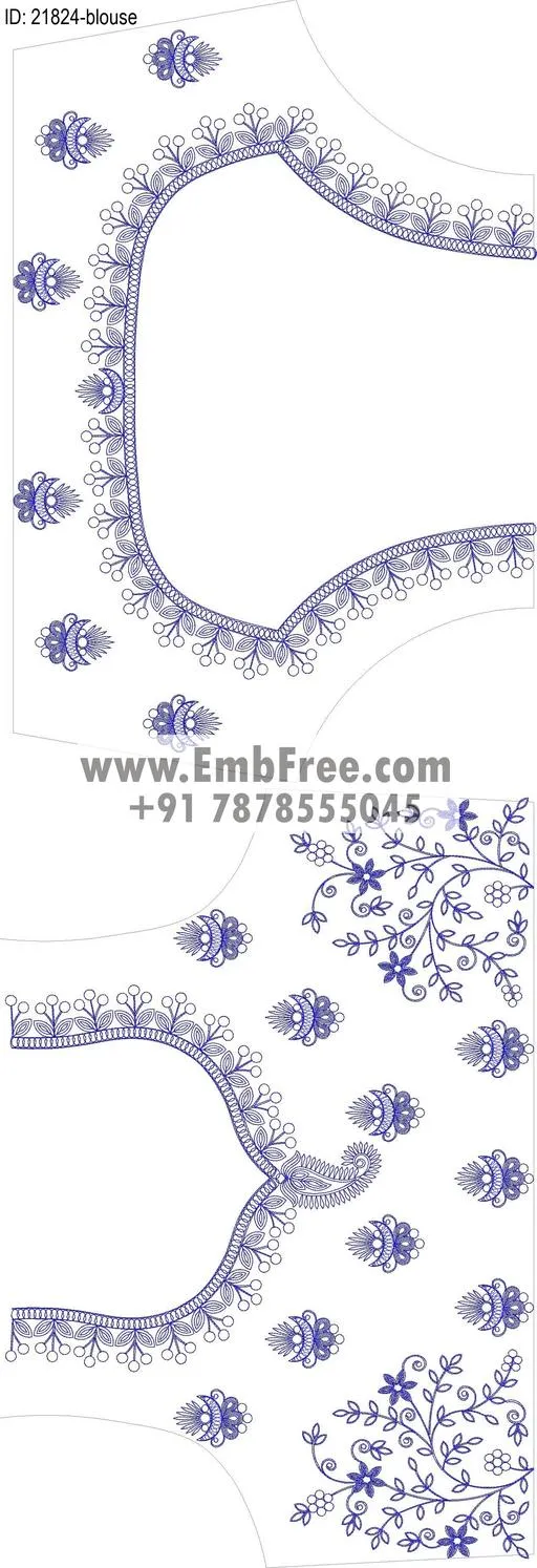 blouse embroidery design-ID:21824