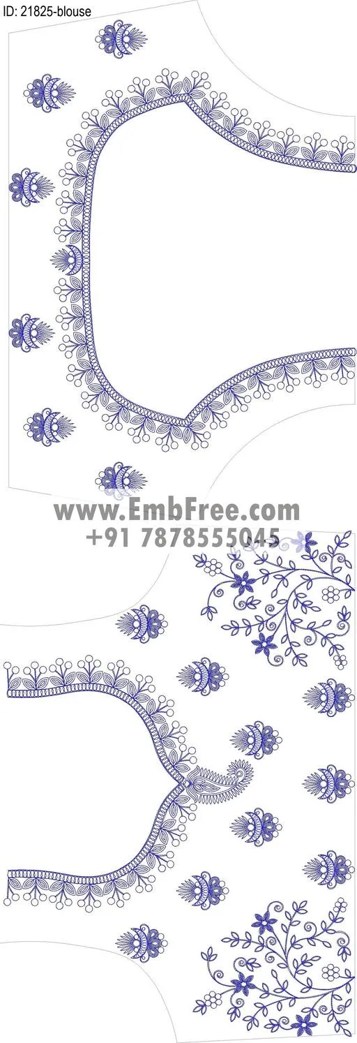 blouse embroidery design-ID:21825