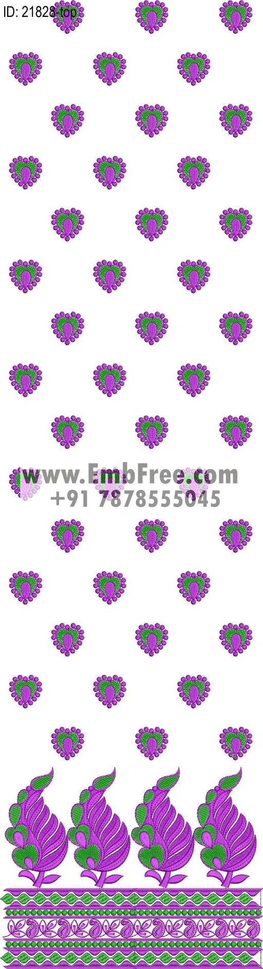 Embroidery Designs for dress id:21828
