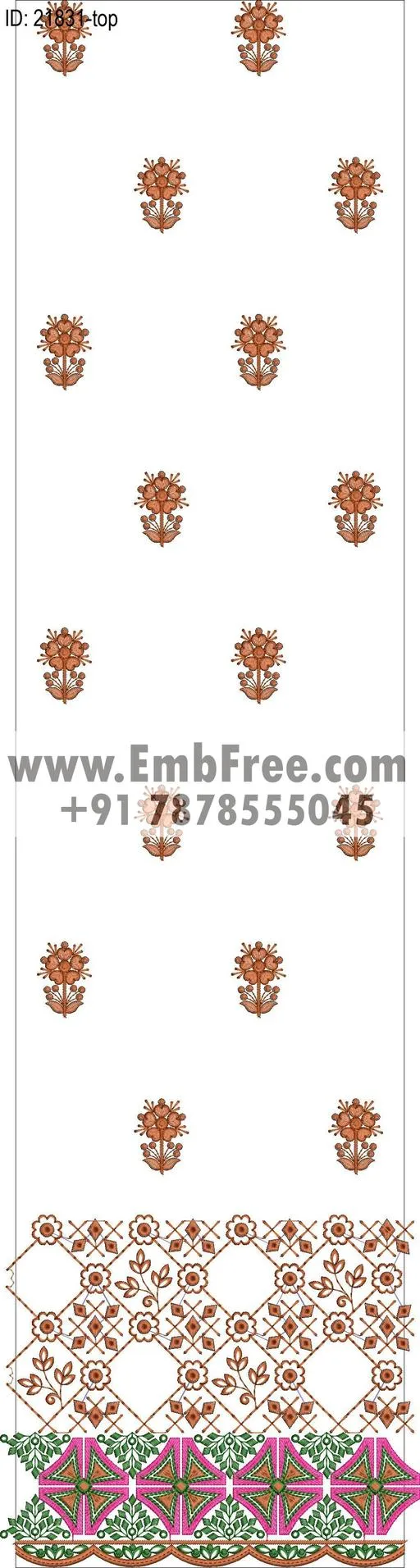 Embroidery Designs for dress id:21831