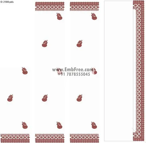 saree cpallu embroidery design-ID:21848