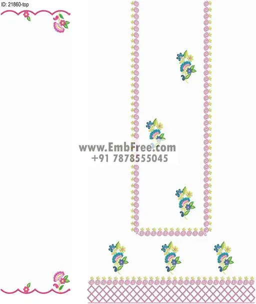 top dupatta embroidery design-ID:21860