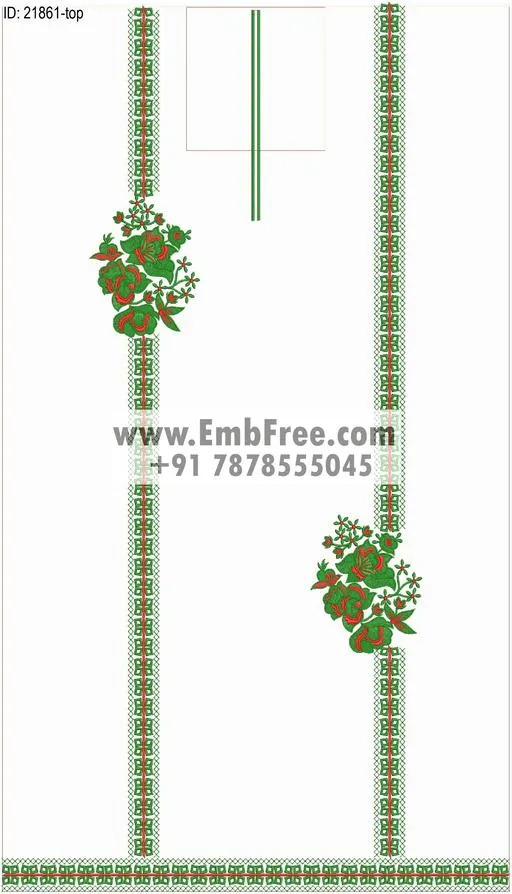 Embroidery Designs for dress id:21861