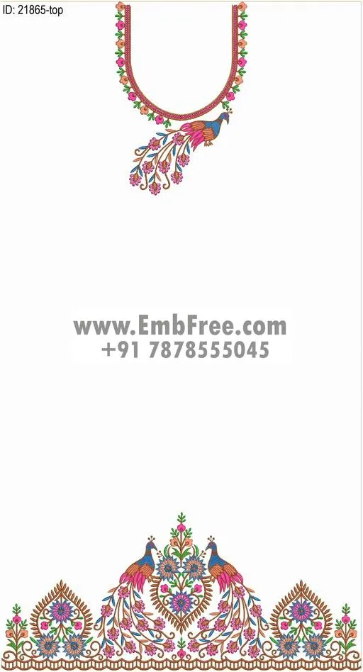 dress single head embroidery design-ID:21865