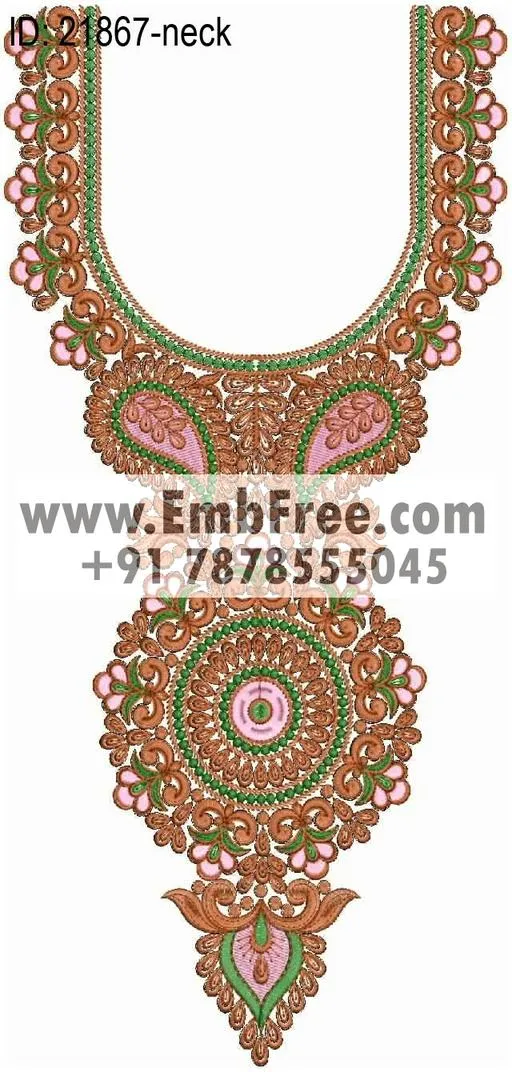 neck embroidery design-ID:21867