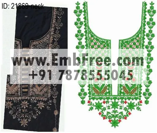 neck embroidery design-ID:21869
