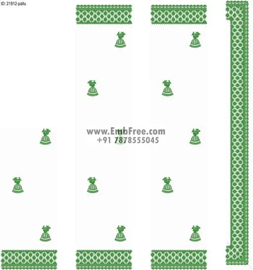 saree cpallu embroidery design-ID:21912