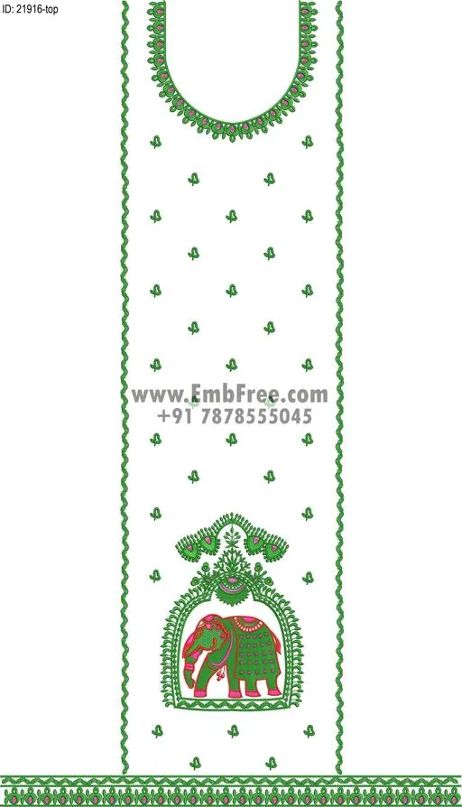 dress single head embroidery design-ID:21916
