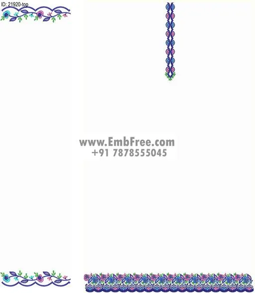 top dupatta embroidery design-ID:21920