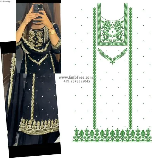 Embroidery Designs for dress id:21924