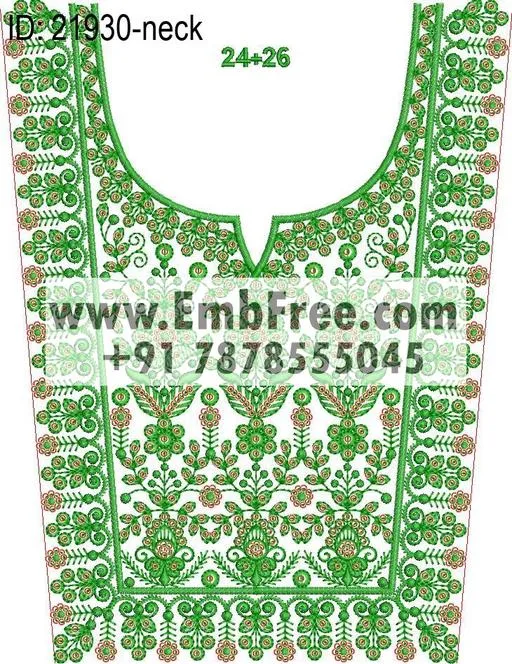 neck embroidery design-ID:21930