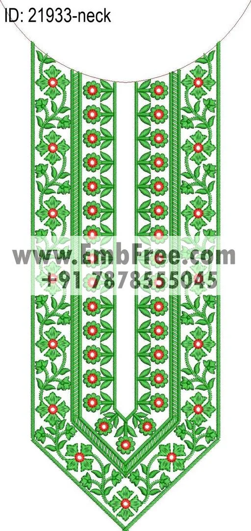 neck embroidery design-ID:21933