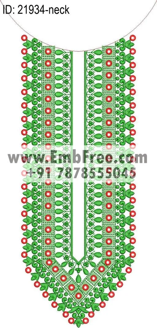 neck embroidery design-ID:21934