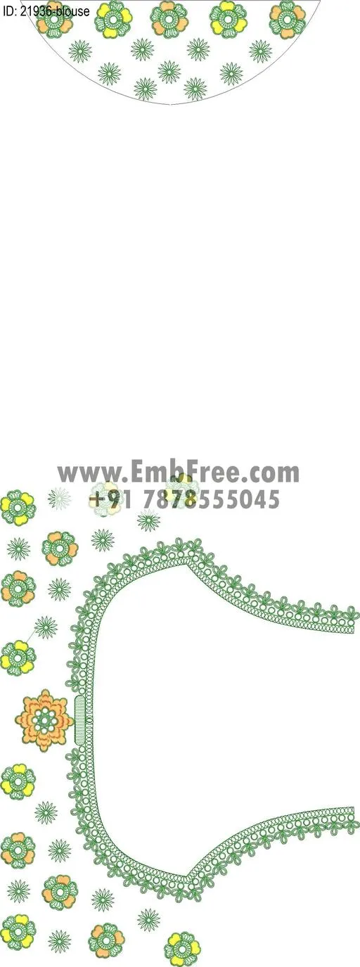 blouse embroidery design-ID:21936
