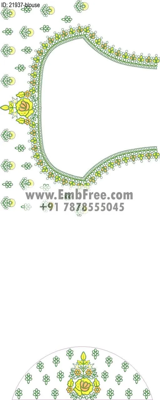 blouse embroidery design-ID:21937