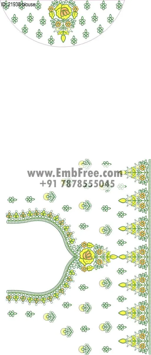blouse embroidery design-ID:21938