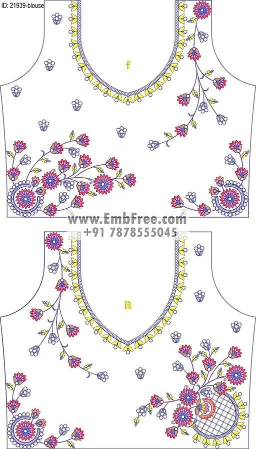blouse embroidery design-ID:21939