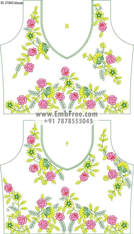 blouse embroidery design-ID:21942