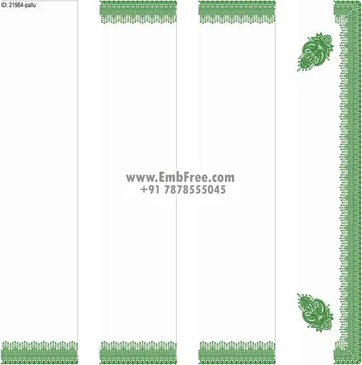 saree cpallu embroidery design-ID:21964