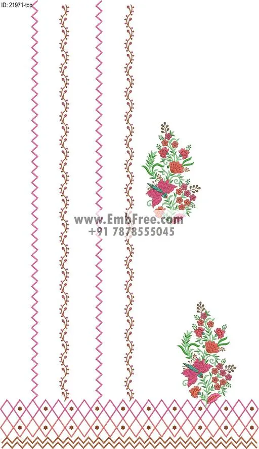 dress single head embroidery design-ID:21971