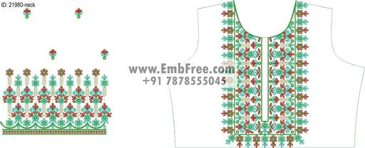 neck embroidery design-ID:21980