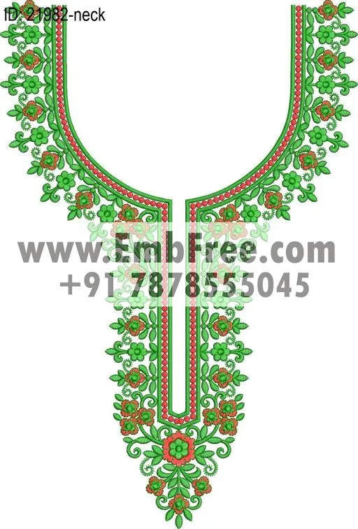 Embroidery Designs for dress id:21982