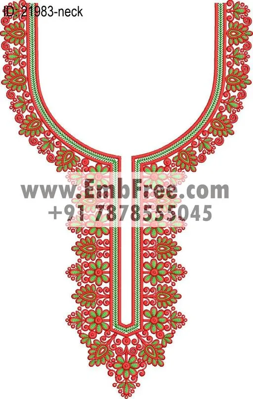 neck embroidery design-ID:21983
