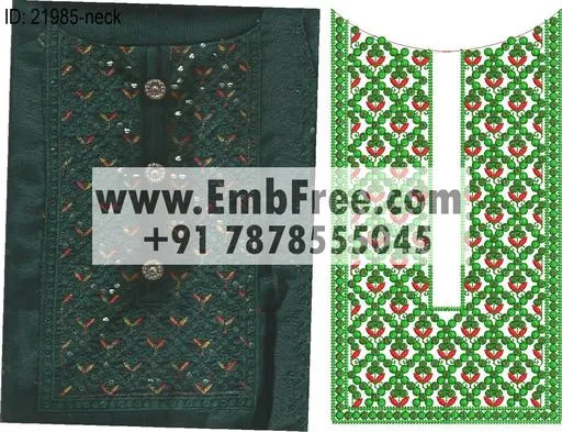 Embroidery Designs for dress id:21985