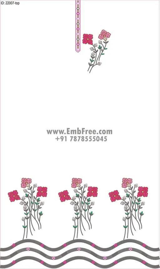 dress single head embroidery design-ID:22007