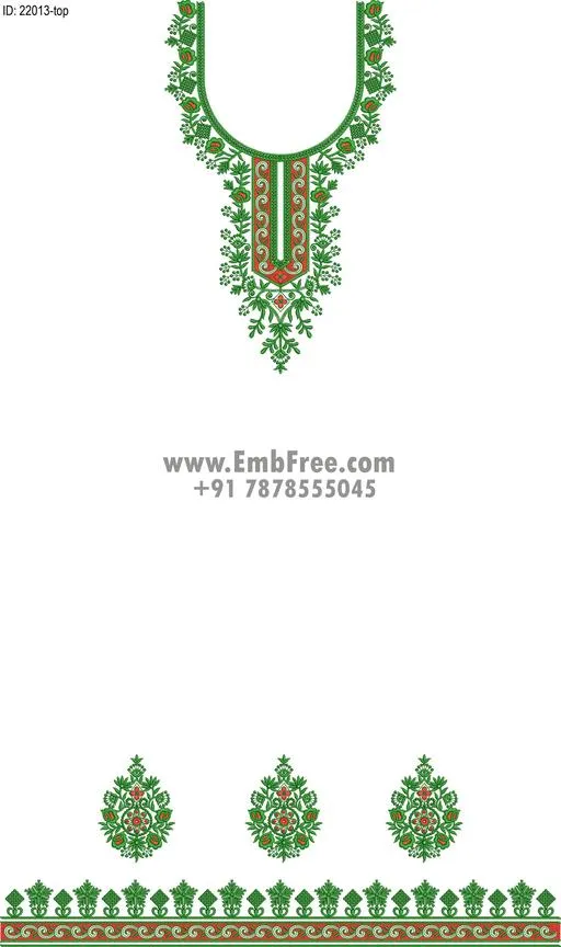 Embroidery Designs for dress id:22013